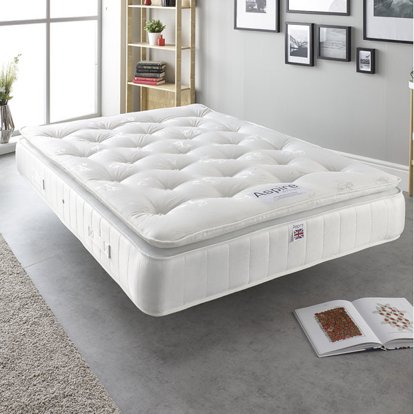 Aspire Cashmere PillowTop Open Coil Mattress & Reviews Wayfair.co.uk